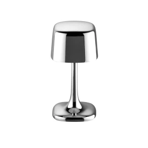 SOHO lampa stołowa LED, srebrna z połyskiem,  z regulacją barwy światła i ściemnianiem 10,5 x h21,5 cm 
