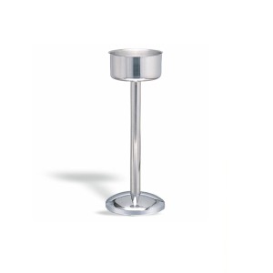 STOJAK NA WIADERKA DO WINA/SZAMPANA  stalowy 22 x 69 cm (nadaje się do dwóch wiaderek na butelki)