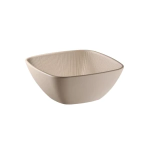 NERO miska z melaminy beżowa 19,5 x 19,5 x 8 cm, 1,5 l       