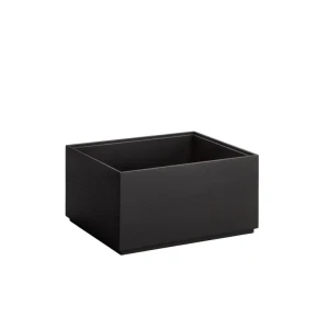 VALO skrzynka drewniana dębowa czarna GN 1/2, 32,5 x 26,5 x 16,5 cm 