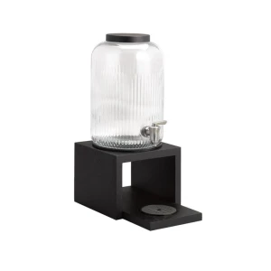 VALO słój do napojów z kranikiem, czarna podstawa 7 l, 21 x 21 x 46,5 cm      