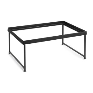 Stojak czarny metalowy bufetowy jednopoziomowy 45 x 30 x h20,5 cm