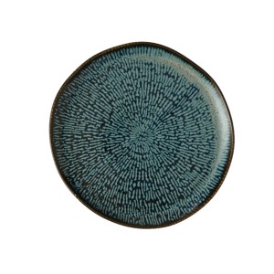 CASCADE Sapphire Blue talerz naturalny z wysokim rantem 255 mm/6 szt. 