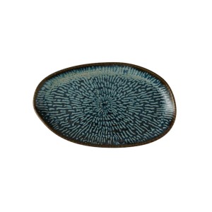 CASCADE Sapphire Blue talerz naturalny owalny 260 x 150 mm/6 szt.