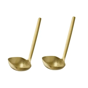 BULQ łyżka bufetowa VINTAGE LOOK GOLD, 60 ml 6,5 x 6,5 cm, długość 17,5 cm /zestaw 2 szt.