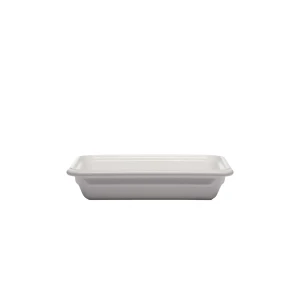 Pojemnik GN 1/2 porcelanowy biały mat 32,5 x 26,5 x h6,5 cm/3 szt., 2,4 l