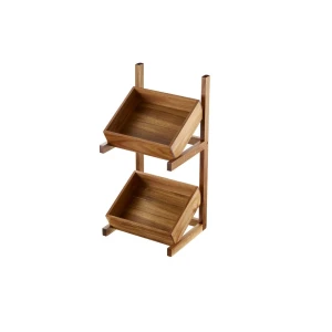 Stojak bufetowy 3-elementowy, akacja, 35 x 30 x h70 cm, GN 1/2