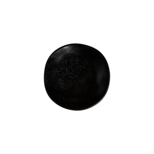 ASHEN Rava talerz płytki Coupe czarny z kamionki 220 mm/6 szt.