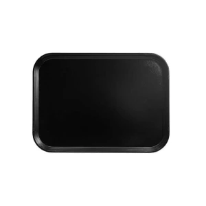 Taca z polipropylenu czarna 37 x 53 cm/12 szt.
