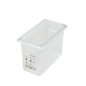 CAMBRO Safe Trak pojemnik z etykietą, z polipropylenu GN 1/3, głębokość 100 mm, 3,6 l półprzezroczysty