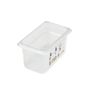 CAMBRO Safe Trak pojemnik z etykietą, z polipropylenu GN 1/4, głębokość 65 mm, 1,7 l półprzezroczysty