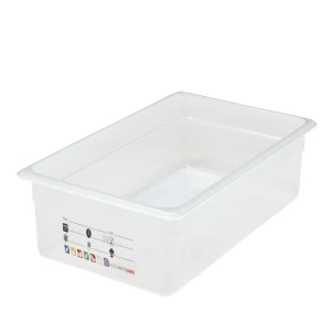 CAMBRO Safe Trak pojemnik z etykietą, z polipropylenu GN 1/1, głębokość 100 mm, 13 l półprzezroczysty
