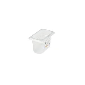 CAMBRO Safe Trak pojemnik z etykietą,  z polipropylenu GN 1/9, głębokość 65 mm, 570 ml półprzezroczysty