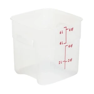 CAMBRO Pojemnik magazynowy z polipropylenu 22,9 x 22,9 x 18 cm, 5,7 l, przezroczysty