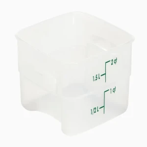 CAMBRO pojemnik magazynowy z polipropylenu 19,1 x 19,1 x 9,8 cm, 1,9 l, przezroczysty