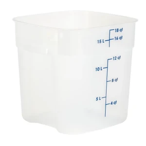 CAMBRO Pojemnik magazynowy z polipropylenu 28,9 x 28,9 x 32,7 cm, 17,2 l, przezroczysty