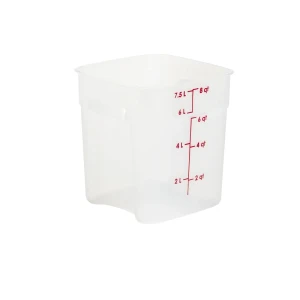 CAMBRO Pojemnik magazynowy z polipropylenu 22,9 x 22,9 x 24,3 cm, 7,6 l, przezroczysty
