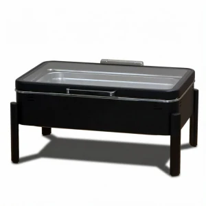 CLARA podgrzewacz GN 1/1 z pokrywą szklaną, czarny mat