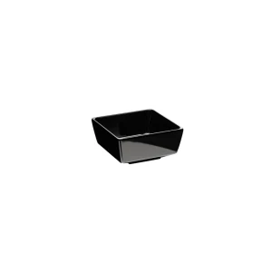 FLOAT miska z melaminy 12,5 x 12,5 x 6 cm 0,5 l, kwadratowa czarna