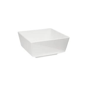 FLOAT miska z melaminy 25 x 25 x 12 cm 4,7 l, kwadratowa, biała
