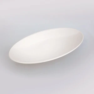 MODERNE WHITE biały plater półmisek  z melaminy, 40x19,7x4,4cm 