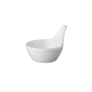 MINI biała miseczka na przystawki, z melaminy, śr.7cm, 50 ml
