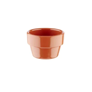 FLOWER POT pomarańczowe naczynie, 6x3,5 cm,40 ml, melamina