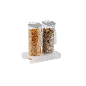 Pojemnik na musli, zestaw 2x1.5l, z uchwytami i podstawą