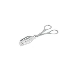 Perforowane szczypce cukiernicze do ciast 19,5x7,5cm stal nierdzewna