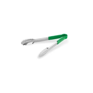 Szczypce z ząbkowaną końcówką, 30 cm, stal nierdzewna, zielony uchwyt