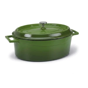 SLOWCOOK naczynie owalne zielone 12x9 cm