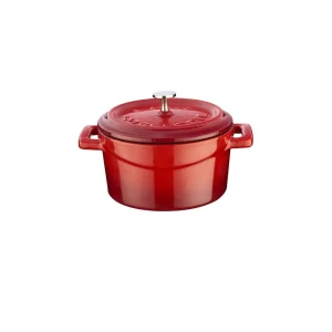 LAVA żeliwne okrągłe naczynie do zapiekania, średnica 10 cm, 0,35 l, czerwone