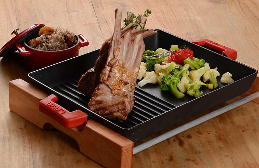 silikonowe uchwyty do naczyń z żeliwa ALVA