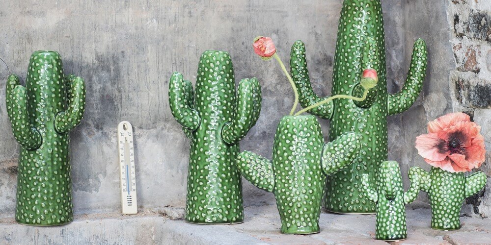 wazon kaktus z ceramiki