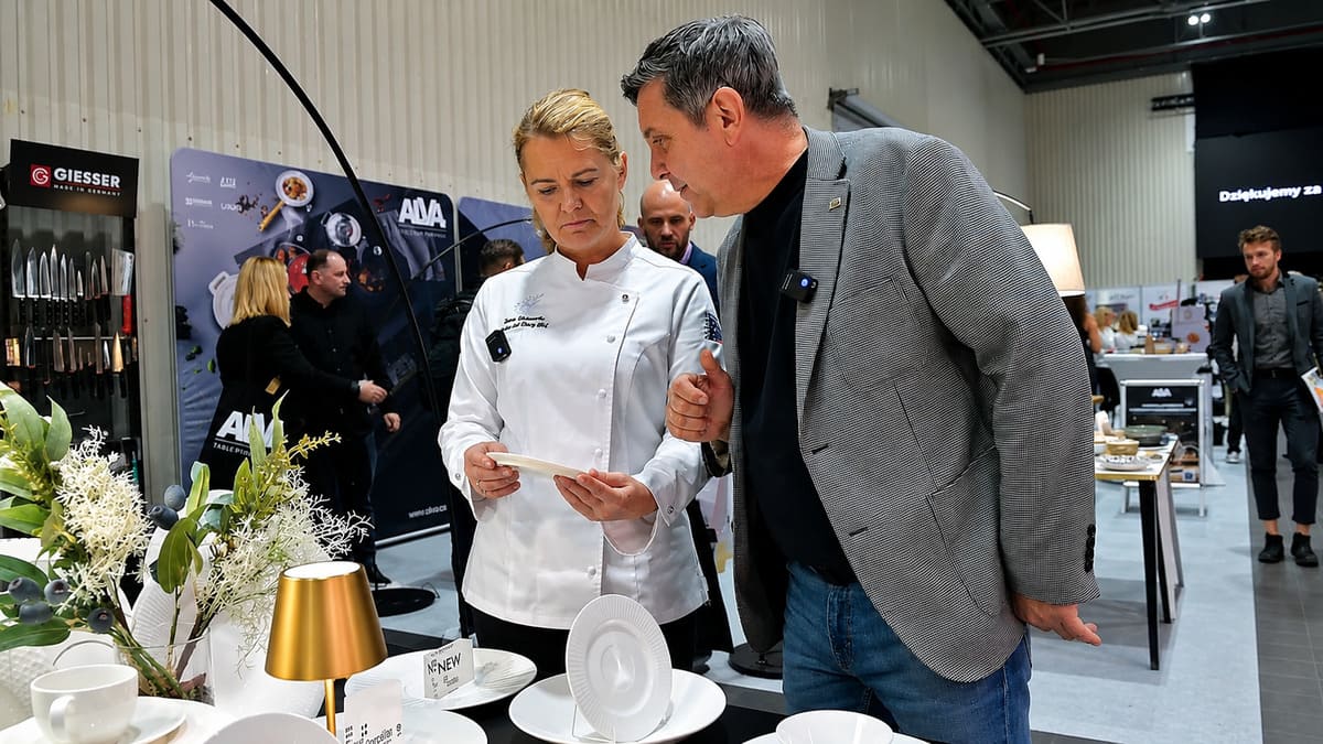 Iwona Niemczewska i Marcin Olszewski podczas Kongresu Szefów Kuchni i Restauratorów 2025